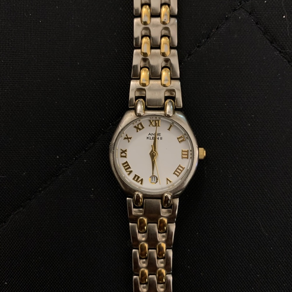 Anne Klein Gold and Silver Bracelet Watch